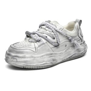 WEISHIBANGWEI Низкие кроссовки для скейтбординга, увеличивающие рост, мужские, белые, серые