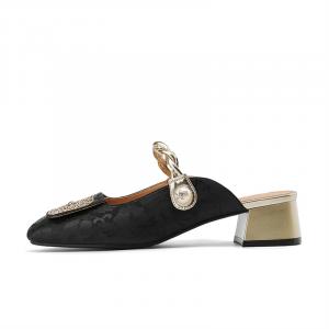 Мюли женские с закрытым носком женские Daphne, черный