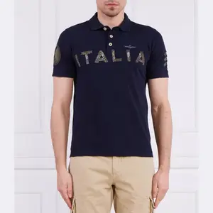 Рубашка поло стандартного кроя Aeronautica Militare, синий