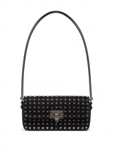 Сумка на плечо Rockstud23 E/W с вышивкой Valentino Garavani, черный