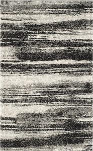 Ковер SAFAVIEH, 69 x 153 см, Retro Collection, Dark Grey & Light Grey, абстрактный дизайн, без ворсоотделения и простой в уходе, идеален для помещений с высокой проходимостью: прихожая, гостиная, спальня (RET2693-8479)