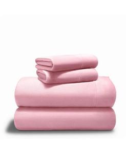 Комплект простыней из микроплюша из флиса Queen Bare Home, розовый