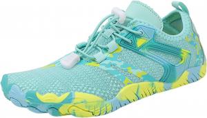 Мужские водные туфли для плавания босиком, спортивные туфли для плавания на пляже, озере, в бассейне, для серфинга, каякинга, кемпинга, мужские слипоны для походов Iwihmiv, зеленый