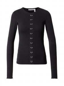 WEEKDAY Лонгслив 'Louise' в черном цвете