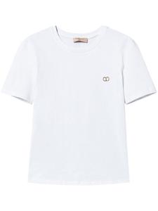 TWINSET футболка с декором Oval T, белый
