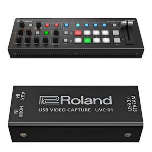 Roland V-1HD+ Compact с 4 видеокоммутаторами HDMI и комплектом USB-устройства захвата UVC-01