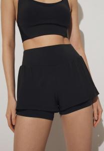 Спортивные шорты женские OYSHO двойные, черный