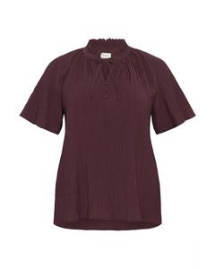 Блуза KAFFE CURVE Lisana, шоколадный