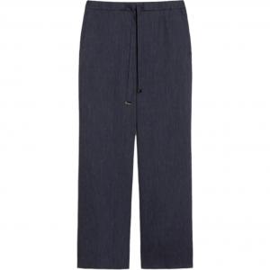 'S MAX MARA Женские повседневные брюки синего цвета