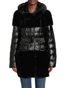 Стеганая куртка из микроткани из искусственного меха Belle Fare, цвет Black Shine