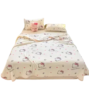 Sanrio Летнее одеяло с мультяшным принтом, синтетическое