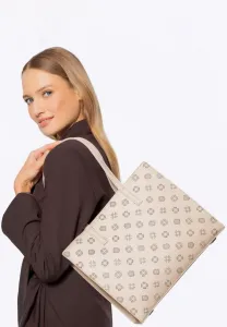 Сумка-Шоппер с тисненым монограммом. Wittchen, Beige