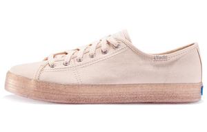 Парусиновые туфли женские низкие персиковые Keds