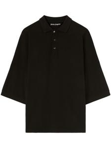Palm Angels рубашка поло с логотипом, черный