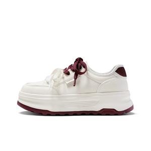 Низкие женские кроссовки ST&SAT, Beige Red