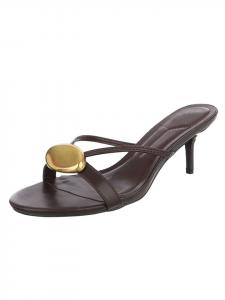 Ital-Design Босоножки на высоком каблуке коричневого цвета