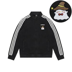 Adidas Необычная ретро спортивная куртка со стойкой Unisex Black