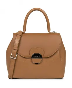 Сумка с клапаном и металлической застежкой. Lancaster, коричневый