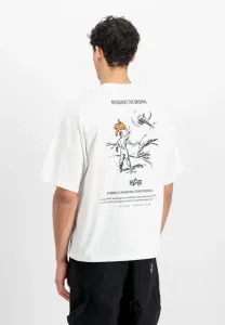 Футболка с принтом «спасательная операция» Alpha Industries, White