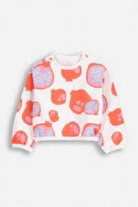 Детская хлопковая толстовка Coccodrillo, белый