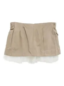 Многослойная мини-юбка August Barron, бежевый