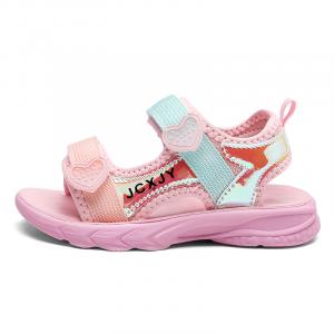 Детские сандалии с противоскользящей подошвой, амортизирующие, устойчивые к истиранию и ударам ADOONGA, розовый