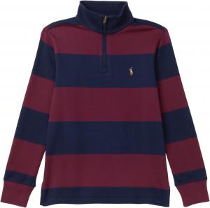 Пуловер Polo Ralph Lauren Kids Striped Cotton Interlock Pullover, цвет Classic Wine/Refined Navy