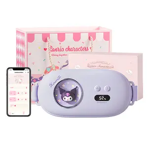 Пояс для прогревания живота с четырьмя скоростями вибрации, регулировкой температуры и термотерапией, массажер OP4 Hello Kitty, Kuromi Mini Program Smart Edition (4Th Setting Temperature * Vibration Massage * Timer * Mini Program Control)