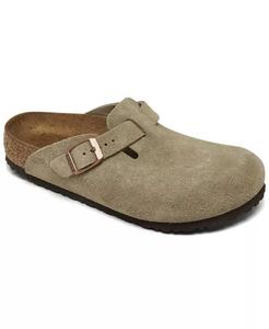 Замшевые кожаные сабо Little Kids Boston от Finish Line Birkenstock, бежевый