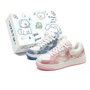 Абразивостойкие кроссовки для скейтбординга с увеличенной высотой, низкие, унисекс UYRTW, розовый