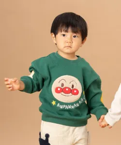 Детская коллекция ANPANMAN/Толстовка с аппликацией в виде мордочки удава (K) Anpanman Kids Collection, цвет Green