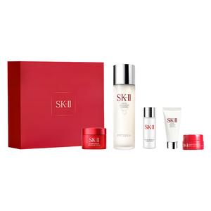 SK-II Набор SK II Serum Lotion Big Red Bottle Box Skincare Sets успокаивающий, увлажняющий и освежающий комплект из четырех предметов/комплект из пяти предметов