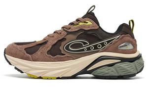 QIAODAN Кроссовки Timeless 901 с износостойкими амортизаторами, повседневные, низкие, кофейно-коричневые, калиново-коричневые