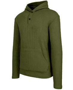 Мужская термотолстовка-хенли из вафельной вязки стандартного кроя Blue Ice, Olive