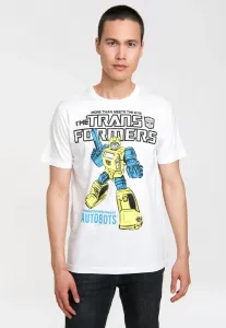Футболка Logoshirt "Шмель - Трансформеры", с крутым принтом спереди, белый