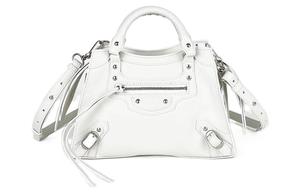 Кожаная женская сумка Balenciaga белая