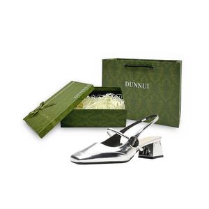 Dunnu Женские туфли на платформе с массивным каблуком серебристые, цвет Silver