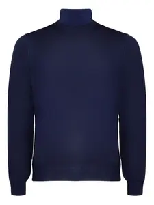 Свитер с высоким воротником Fedeli, синий
