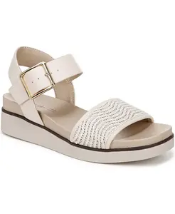 Женские сандалии Gillian 2 с открытым носком и квадратной платформой LifeStride, коричневый/бежевый