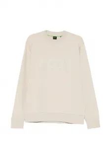 Свитшот с логотипом Boss, бежевый