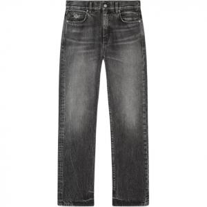 VERSACE Джинсы мужские серые Moderate Straight Fit