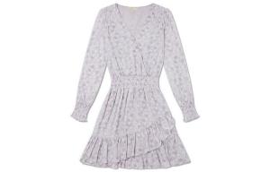 MICHAEL KORS SS22 Платье с длинными рукавами женское фиолетовое