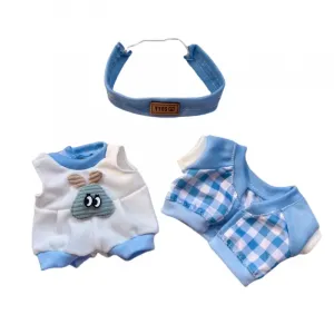 Extremely Cute Sweet Style 20cm Baby Clothes Suspender Skirt Set Doll Products Handsome