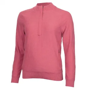 Свитер Green Lamb Mirissa half zip, розовый