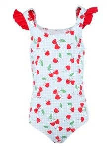 Купальник Tilda с оборками и принтом MC2 Saint Barth Kids, синий