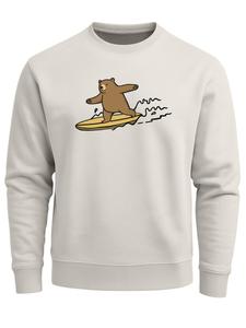 Толстовка Neverless Surfing Bear, Nude