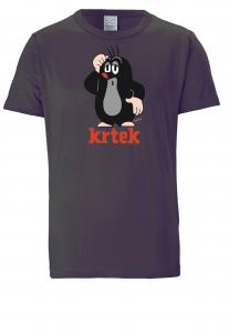 LOGOSHIRT Футболка 'Der kleine Maulwurf Krtek' в темно-фиолетовом