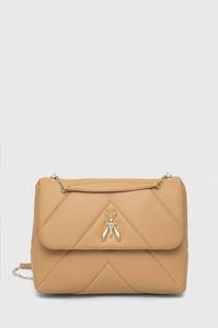 Кожаная сумочка Patrizia Pepe, бежевый