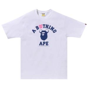 Футболка BAPE x MEDICOM TOY Bear College Tee, White