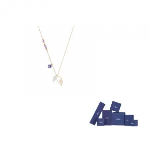 Двойное колье для женщин Swarovski, фиолетовый